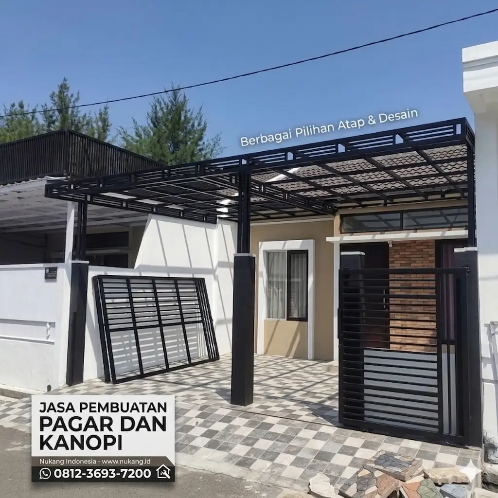 Pembuatan Pagar dan Kanopi